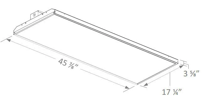 275W LED Highbay Fixture - DIM - 5000k - 120/277v - DLC Premium