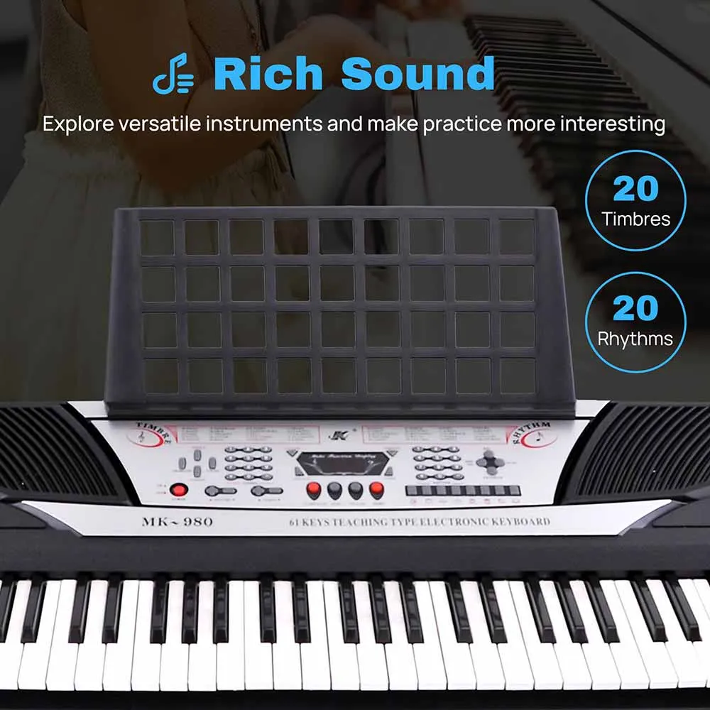 61 Key Electronic Keyboard MK980 Birthday Christmas Gift