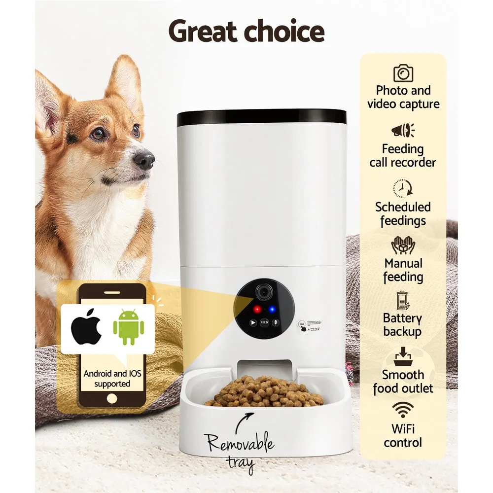 6L WiFi Smart Pet Feeder HD Camera, Timer - i.Pet