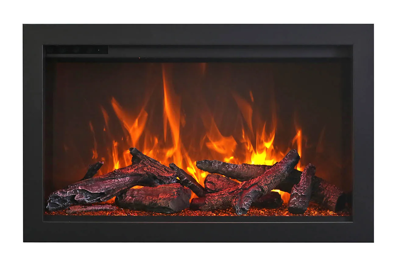 Amantii 38″ Traditional Series 5000 BTU Heat Electric Fireplace