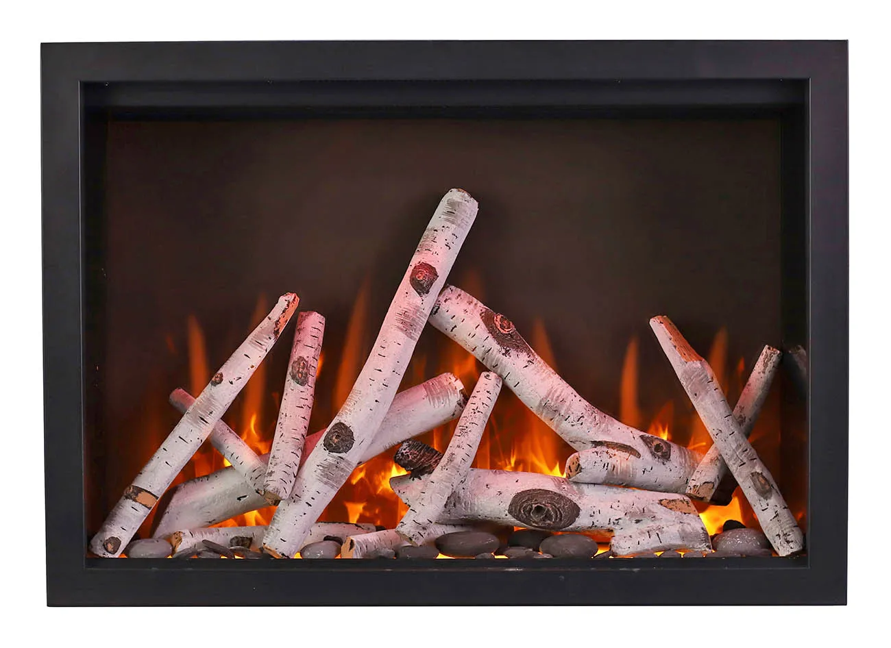 Amantii 38″ Traditional Series 5000 BTU Heat Electric Fireplace