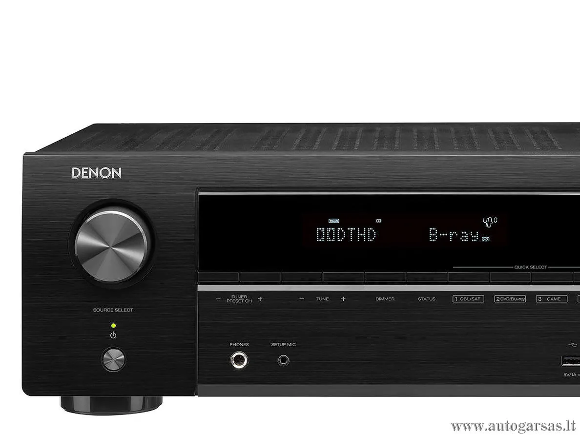 AV resyveris Denon  AVR-X550BT 5.2 kanalo namų kino stiprintuvas 5x130W su Bluetooth