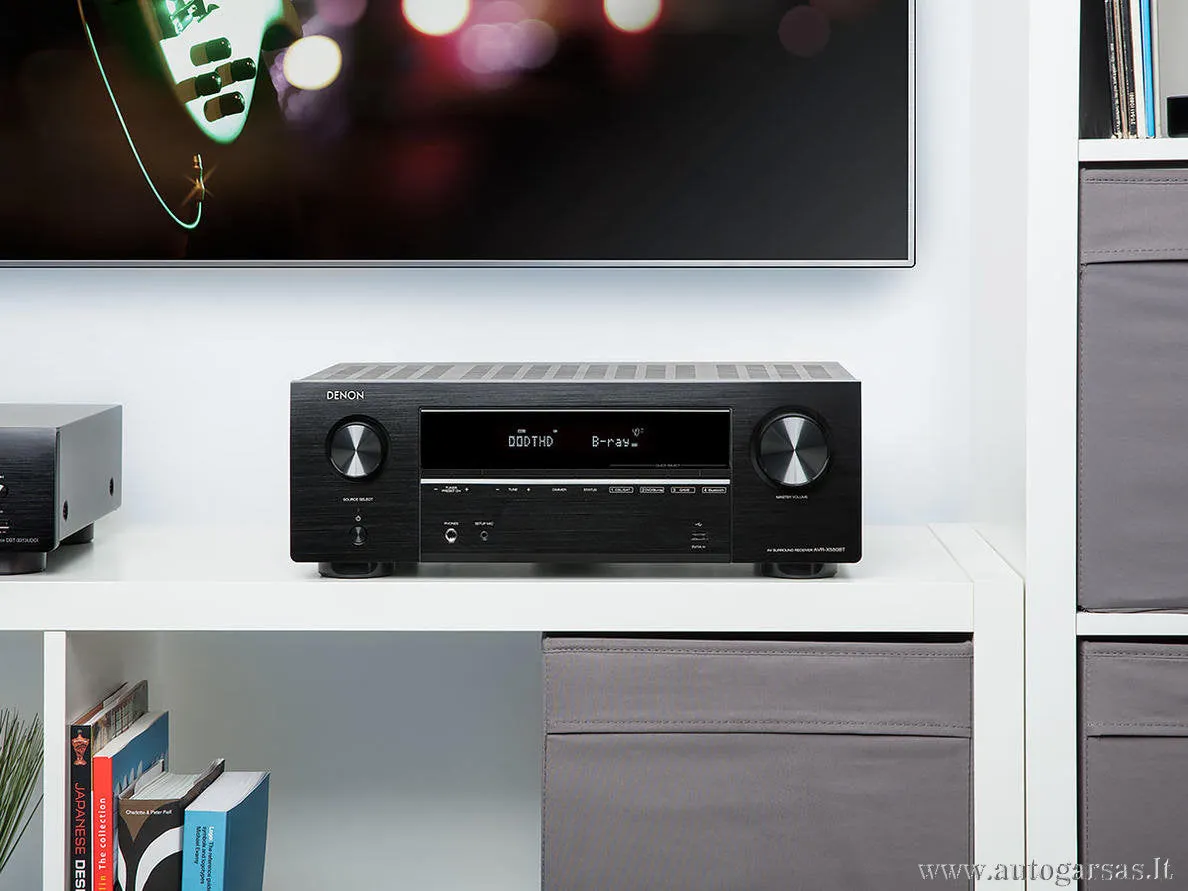 AV resyveris Denon  AVR-X550BT 5.2 kanalo namų kino stiprintuvas 5x130W su Bluetooth