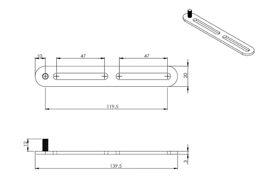 Bracket Extension/Adaptor Arms for 100x100 TV Mounts by Tauris™