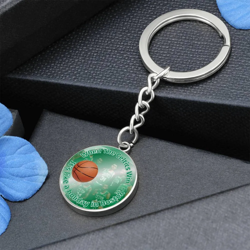 Celtics Keychain Silver