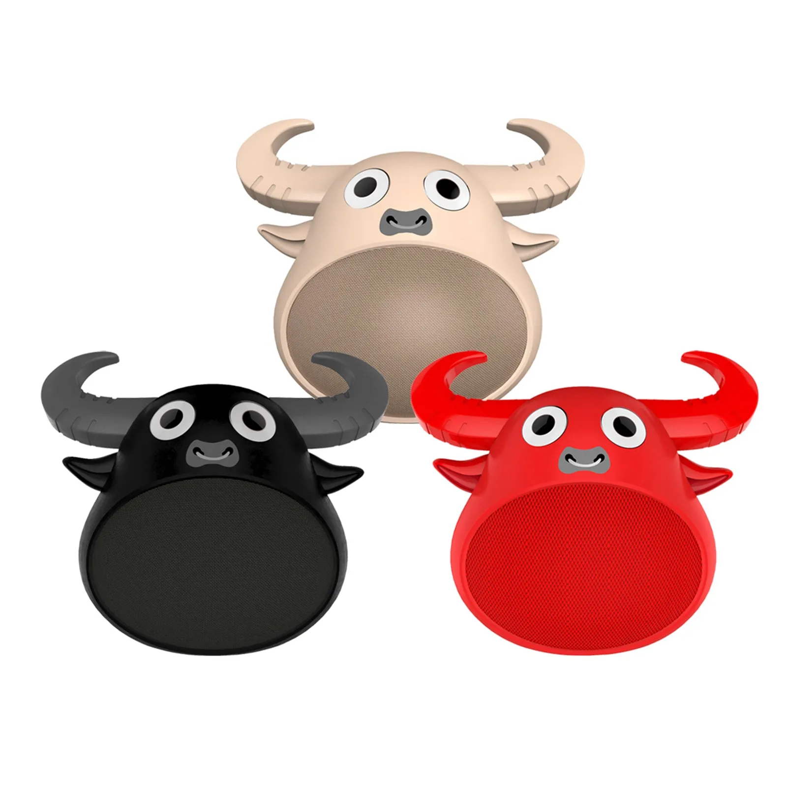 Compact 3W Bluetooth Animal Speaker with TWS Pairing - Khaki