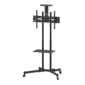 Economy Height-Adjustable Multimedia TV Cart