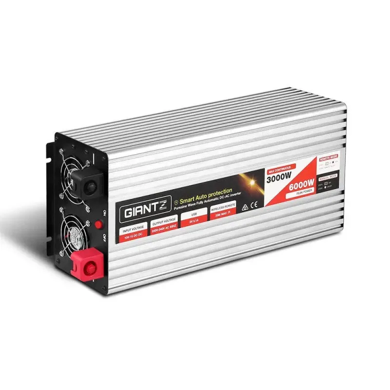 Giantz 3000W Puresine Wave DC-AC Power Inverter