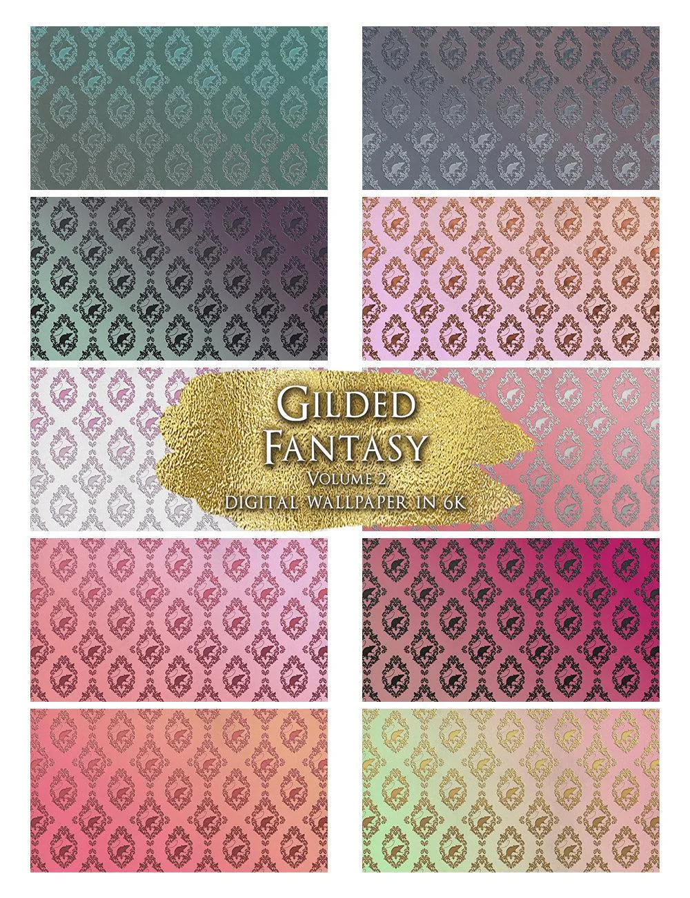 Gilded Asylum Fantasy 6K Wallpaper Pack Bundle   FREE Phone Wallpapers