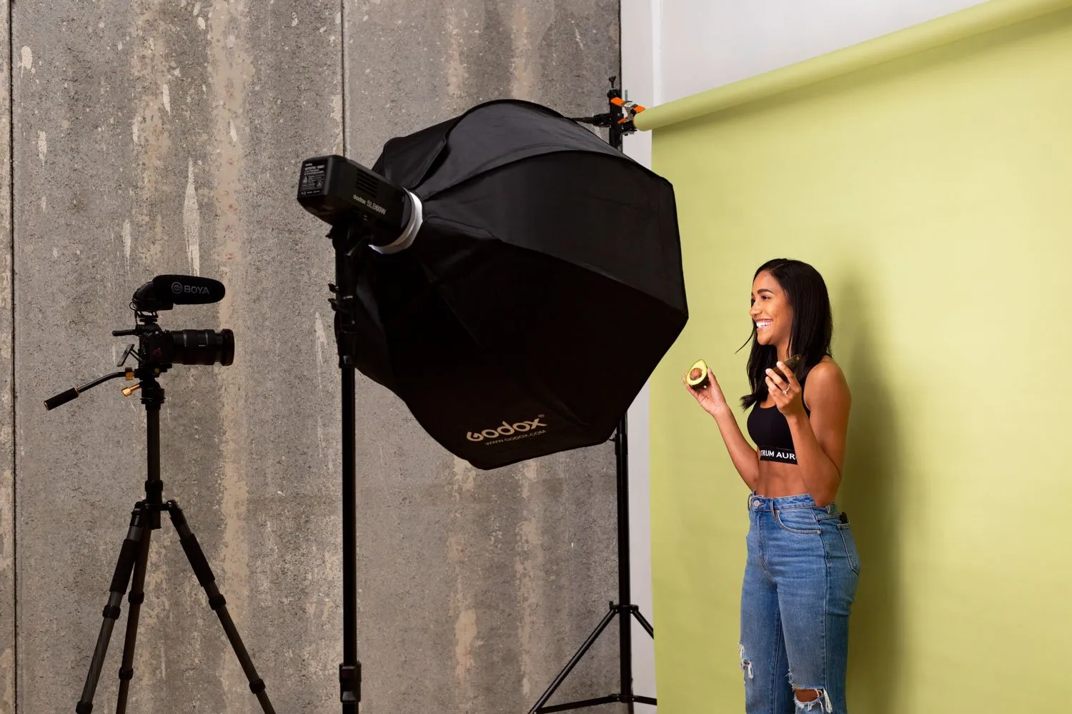 Godox SLB-60W LED Portable Kit (Including 95cm Collapsible Softbox and Light Stand) - Bundle