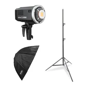 Godox SLB-60W LED Portable Kit (Including 95cm Collapsible Softbox and Light Stand) - Bundle