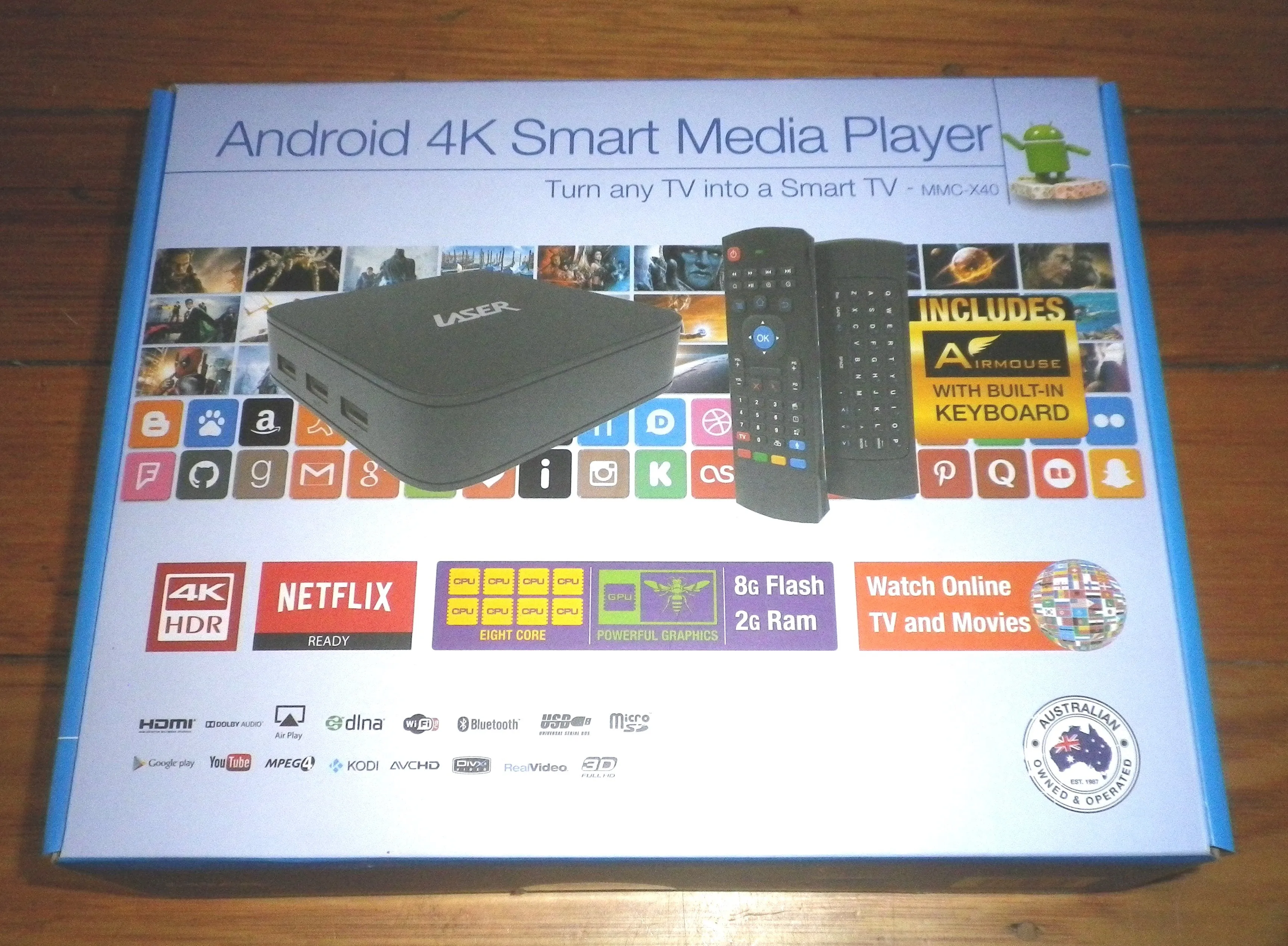 Laser Android MediaPlayer, Smart-TV Adaptor - Part # MMC-X40