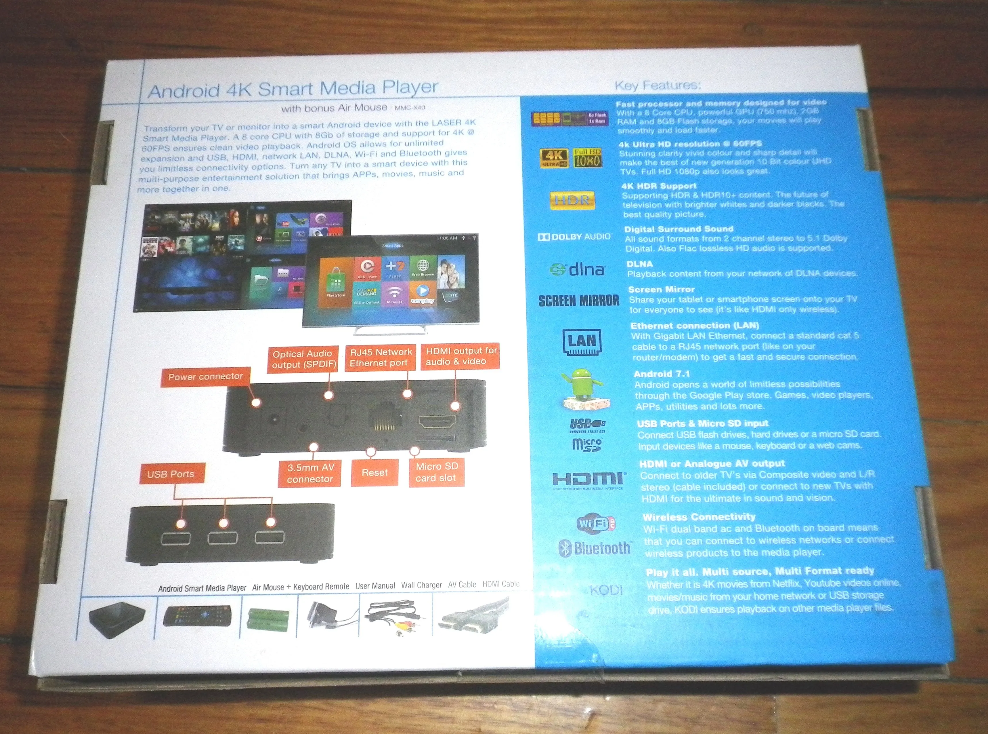 Laser Android MediaPlayer, Smart-TV Adaptor - Part # MMC-X40