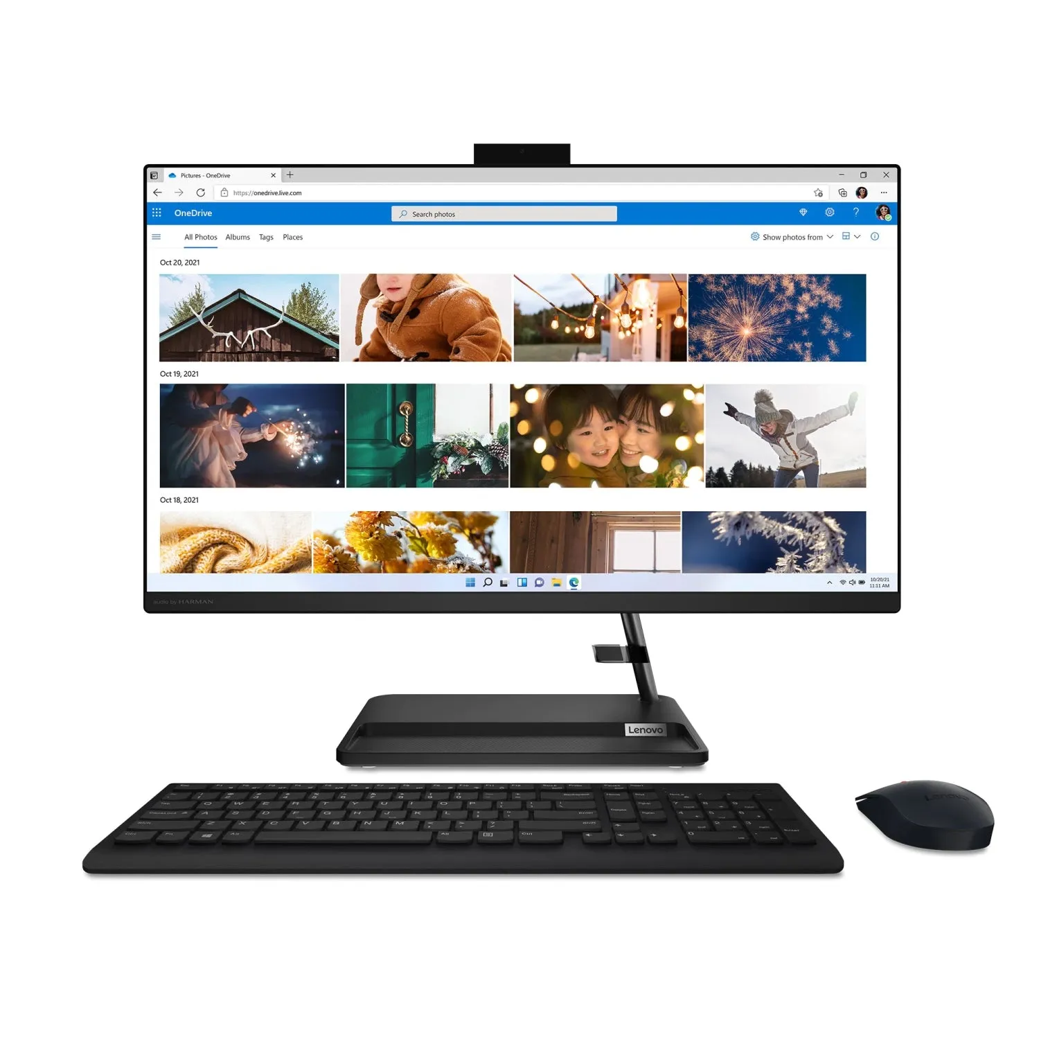 Lenovo IdeaCentre AIO 3i Intel Desktop, 21.5" FHD IPS Touch LED Backlight, i3-1220P, UHD Graphics for 12th Gen Processors