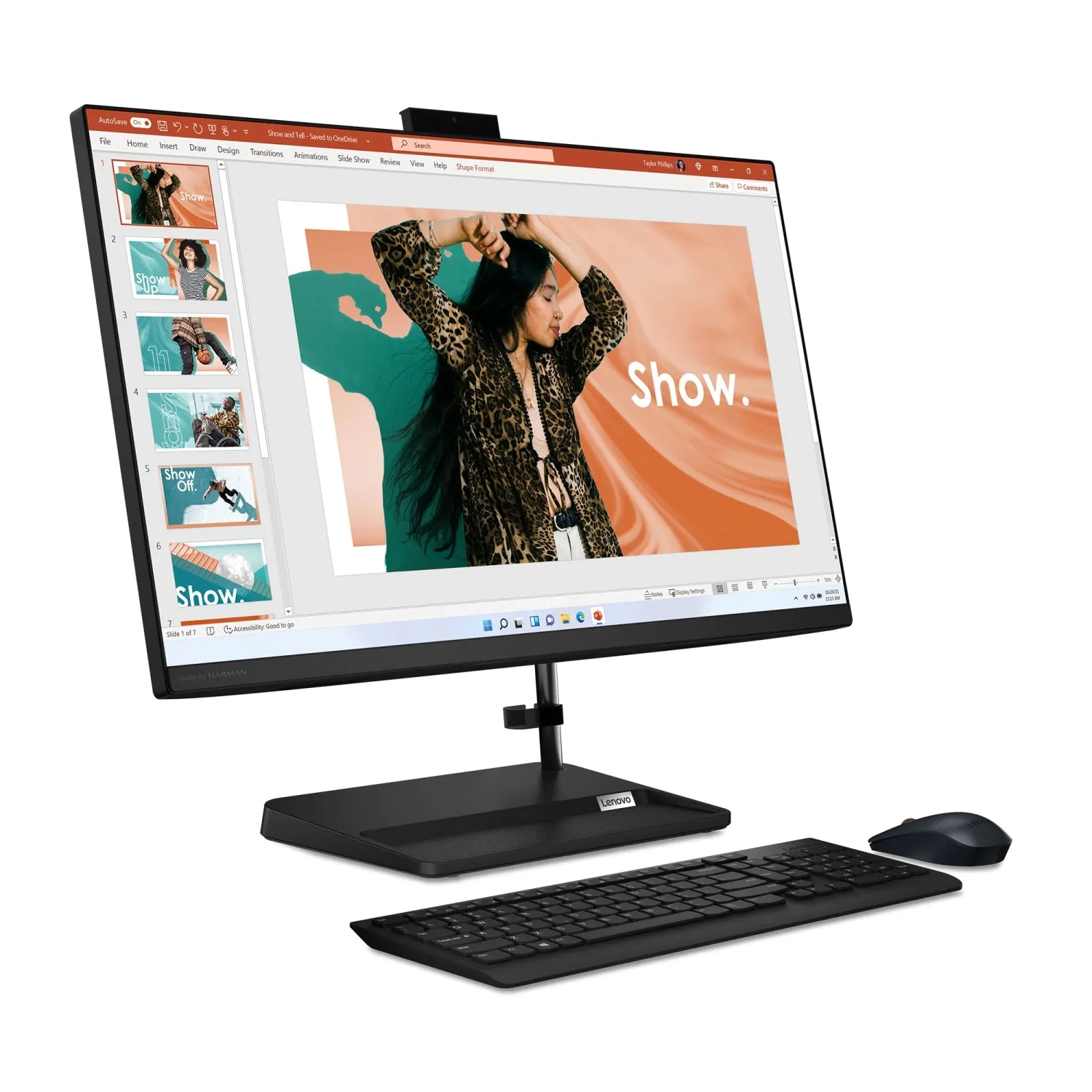 Lenovo IdeaCentre AIO 3i Intel Desktop, 21.5" FHD IPS Touch LED Backlight, i3-1220P, UHD Graphics for 12th Gen Processors