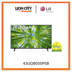 LG 43UQ8050PSB.ATC 43" UQ80 UHD 4K Smart TVs