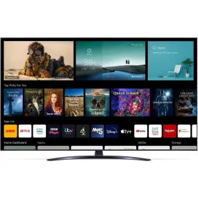 LG 55UP81006LR (2021) LED HDR 4K Ultra HD Smart TV, 55 inch with Freeview Play-Freesat HD, Black