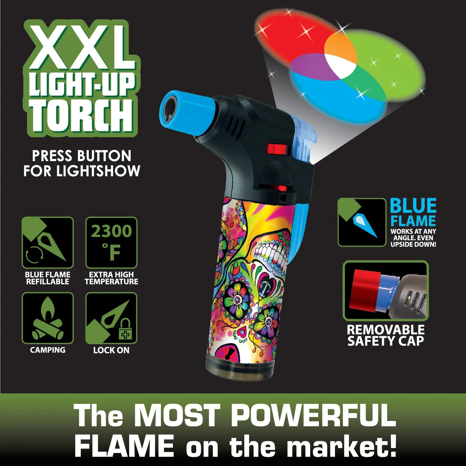 Light-Up XXL Torch Lighter - 12 Pieces Per Retail Ready Display 21956