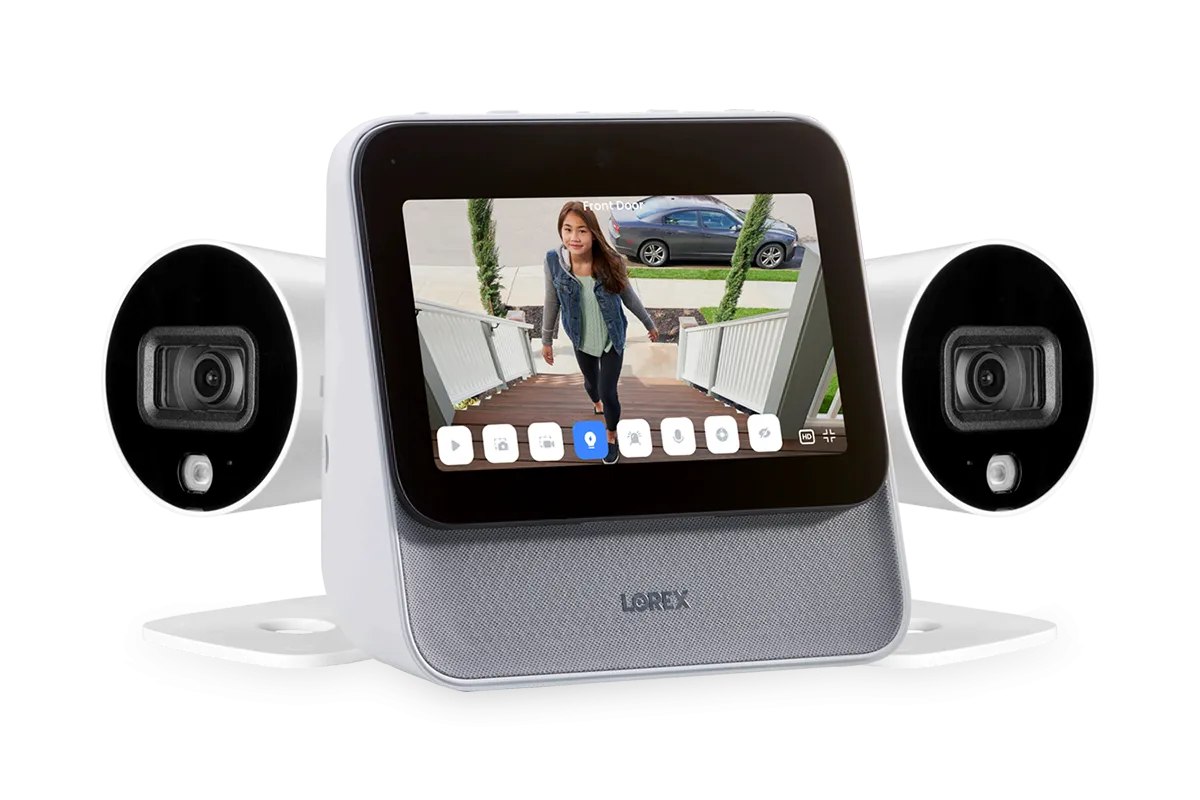 Lorex Smart Home Security Center with Two 1080p Outdoor Wi-Fi Cameras