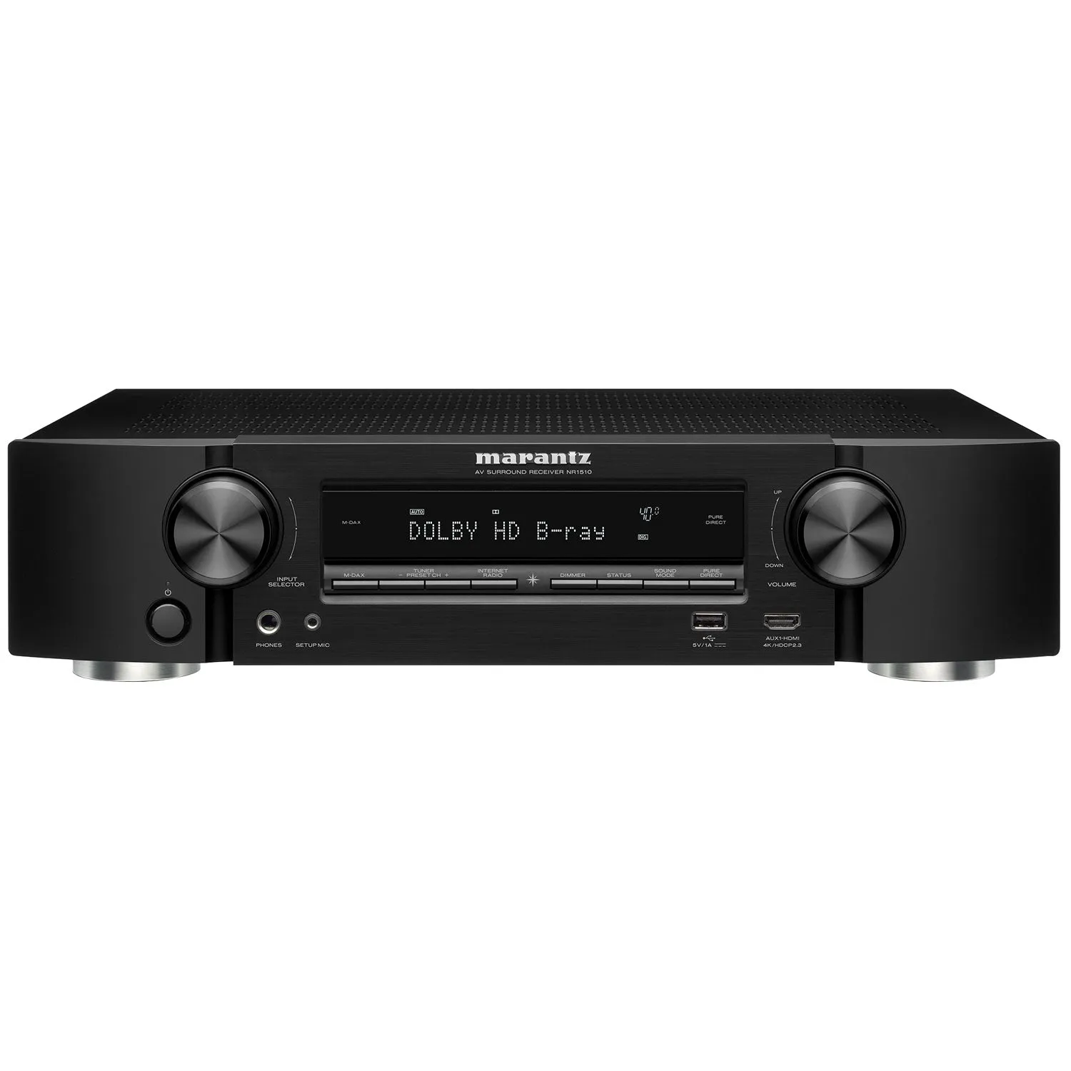 Marantz NR1510 Slim 5.2 Channel 4k HD A/V Receiver with HEOS