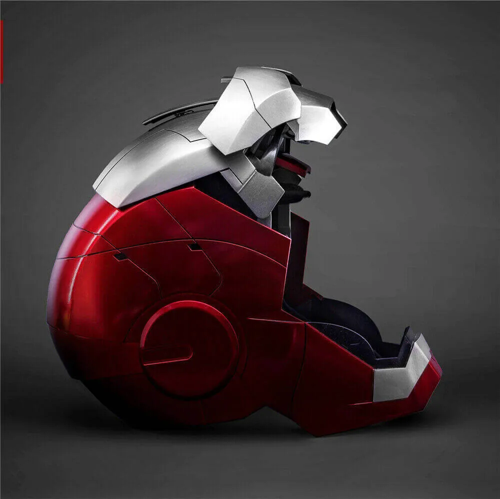 Marvel Ironman MK5 Helmet: 1:1 Voice-Controlled Cosplay Replica with LED Lights