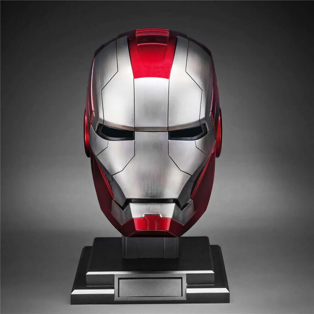 Marvel Ironman MK5 Helmet: 1:1 Voice-Controlled Cosplay Replica with LED Lights