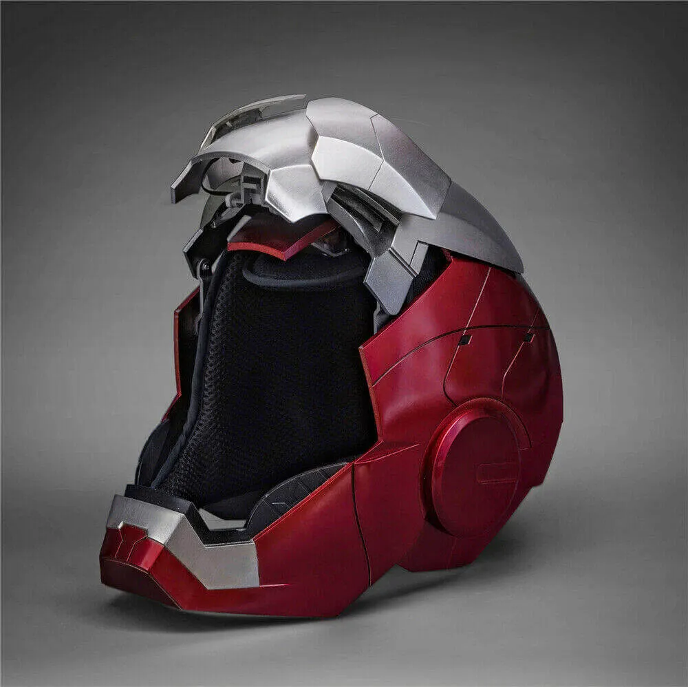 Marvel Ironman MK5 Helmet: 1:1 Voice-Controlled Cosplay Replica with LED Lights