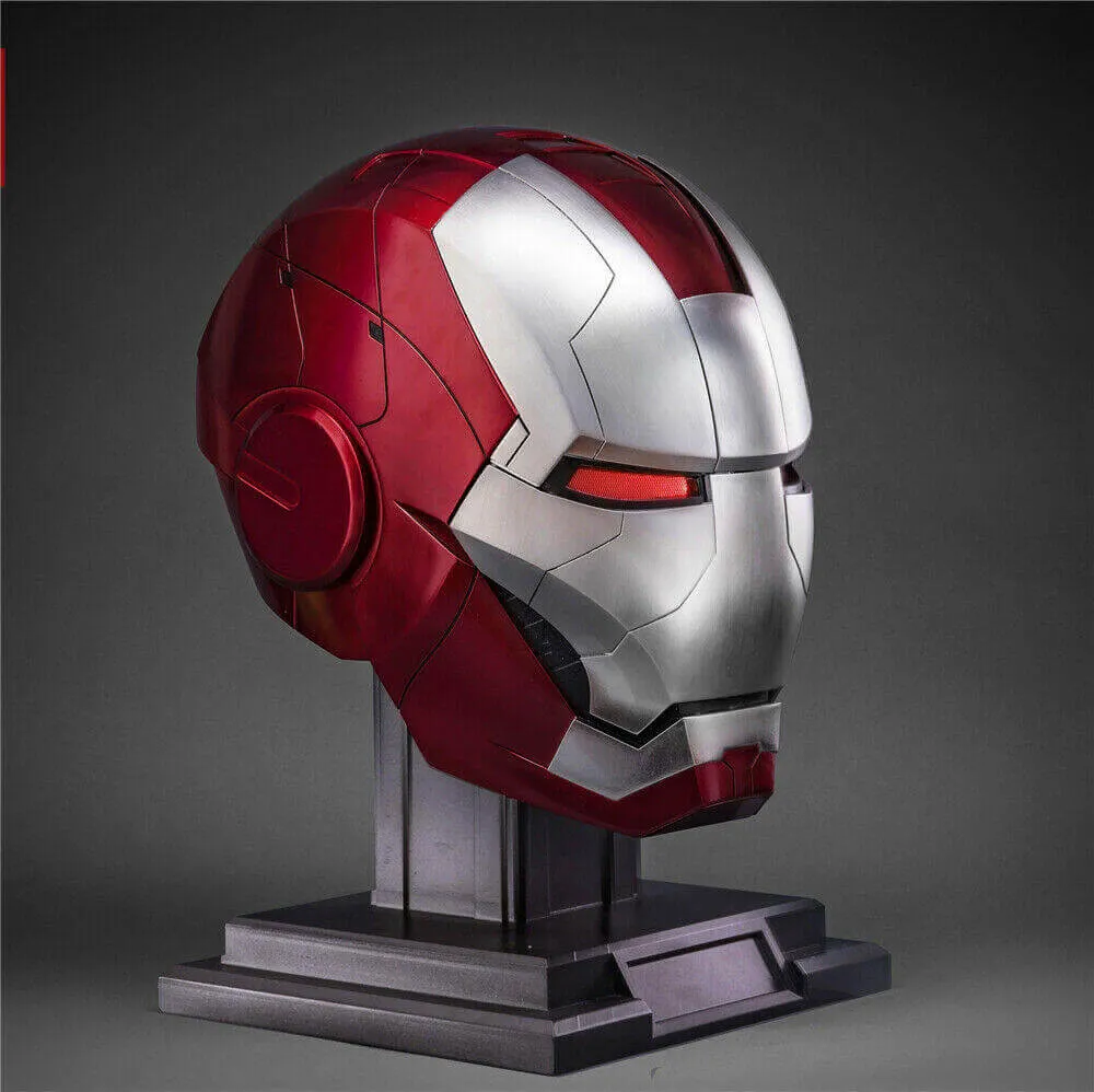 Marvel Ironman MK5 Helmet: 1:1 Voice-Controlled Cosplay Replica with LED Lights