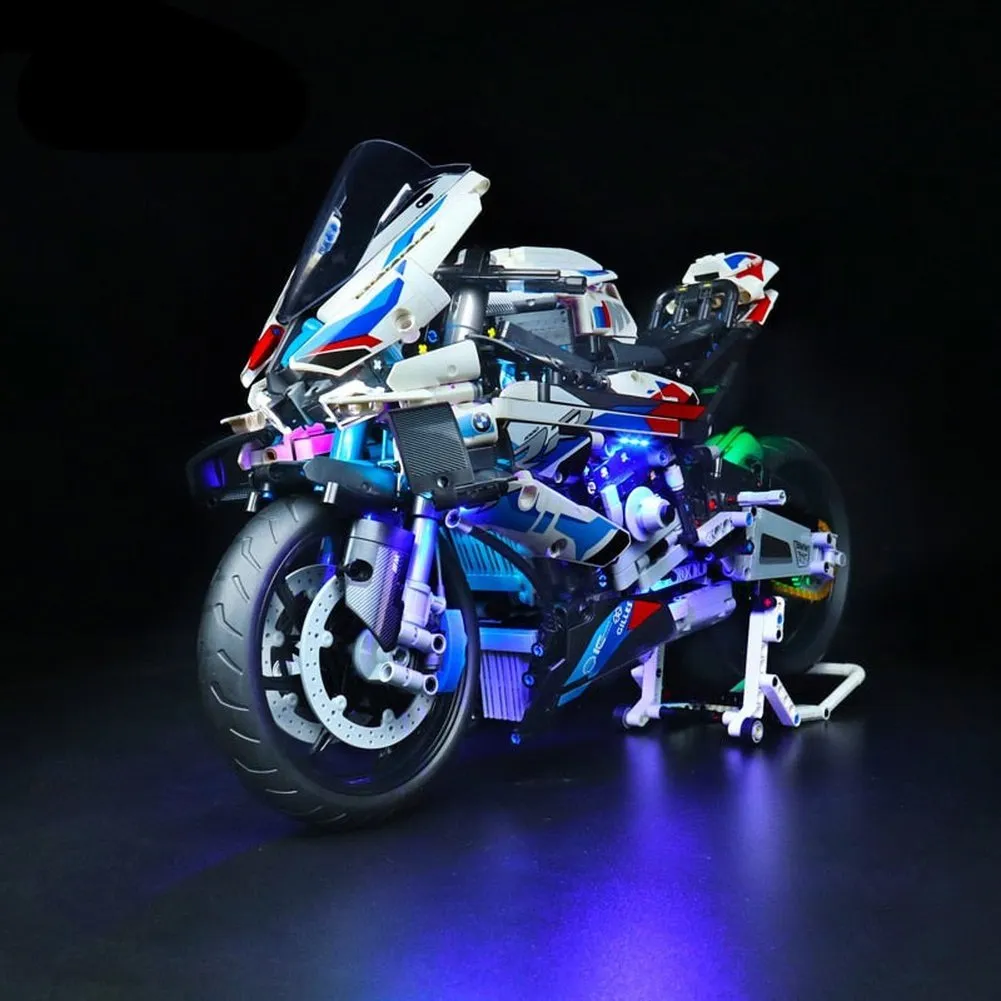 MOC  Compatible  LED Light Kit for 42130 M 1000 RR Motoycle Building Blocks Set (NOT Include the Model) Bricks toys