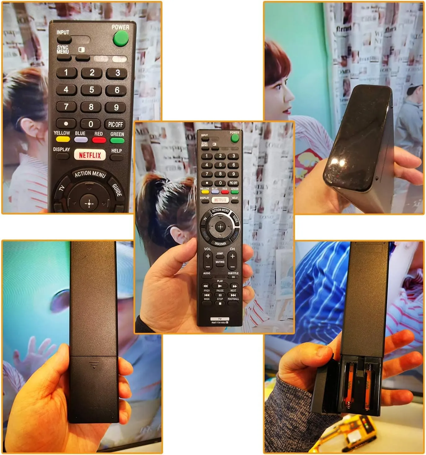 Newest Universal TV Remote Control with Netflix Button for All LCD/LED Sony TV and Bravia TV