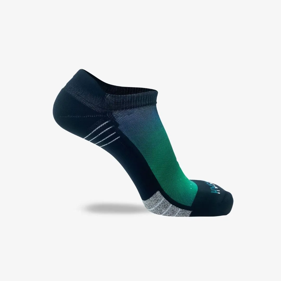 Northern Lights Running Socks (No Show)