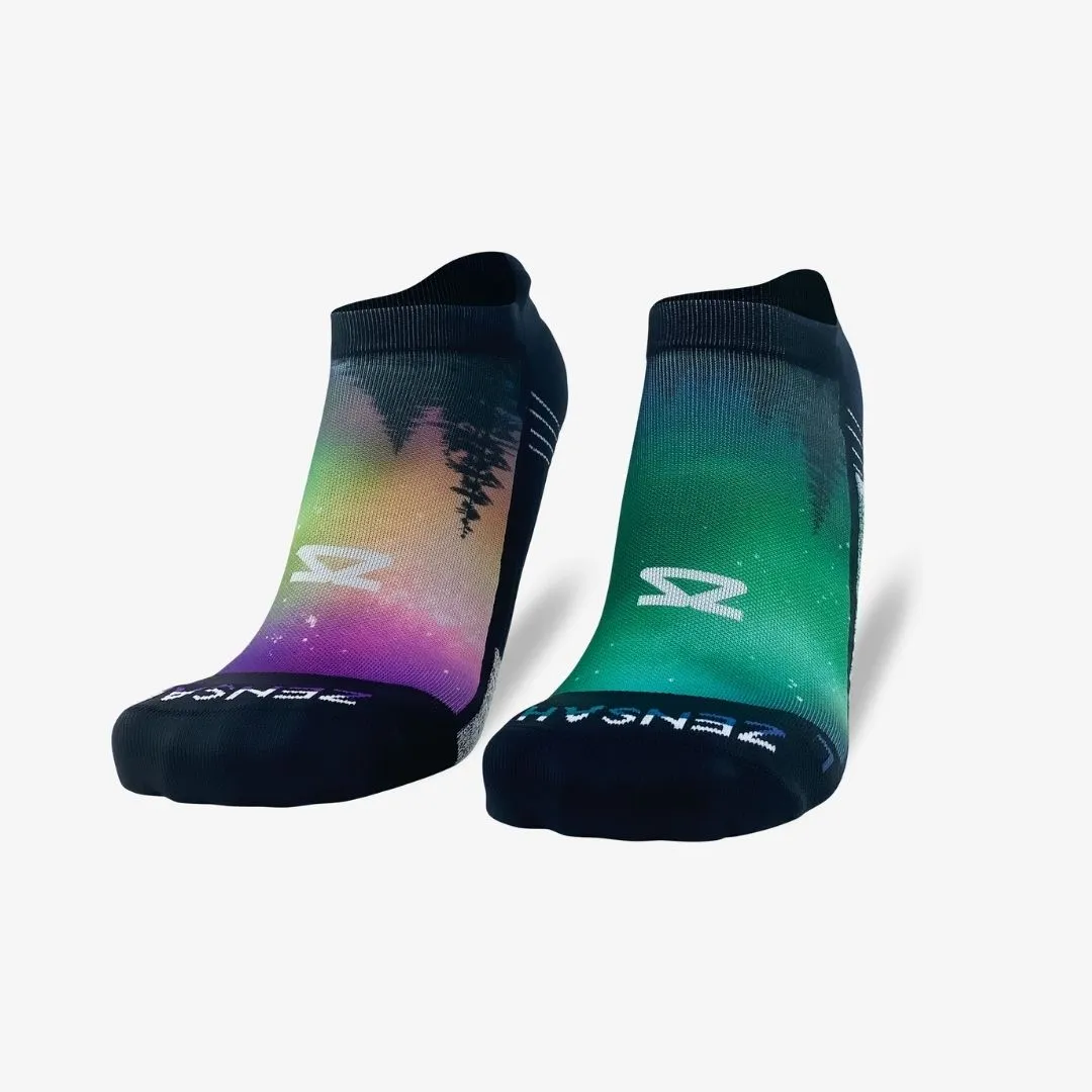 Northern Lights Running Socks (No Show)