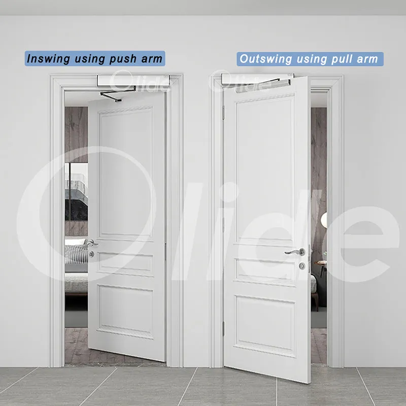 Olide Smart Double Swing Door Operators with Wave to Open Switches, Hands Free Open Automatic Handicap Door Opener