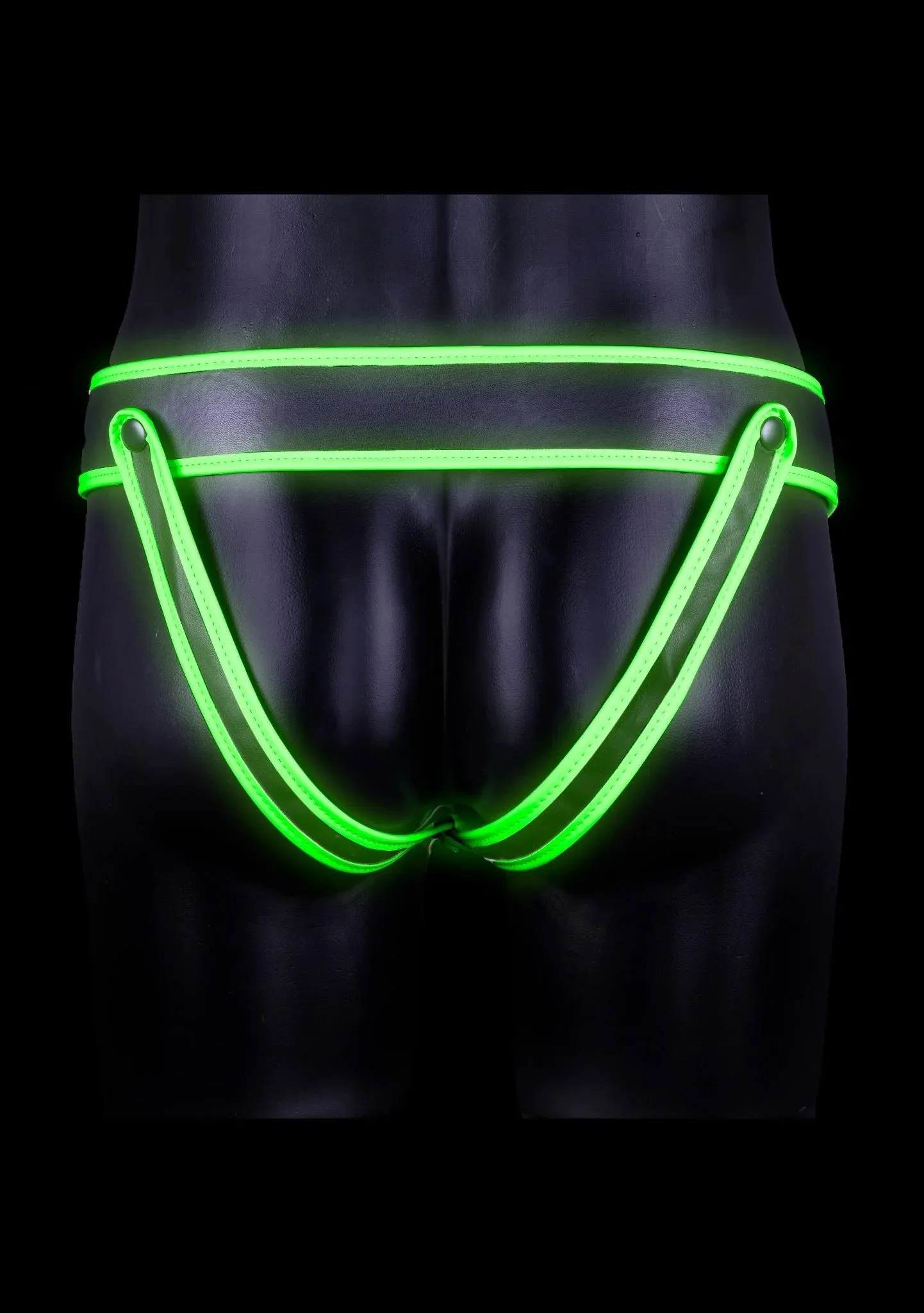 Ouch! Striped Jock Strap Glow in the Dark