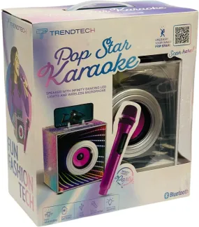 Pop Star Infinity Lights & Speaker Karaoke Set in Purple