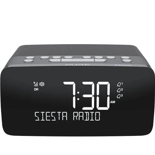 PURE Siesta Charge DAB /FM & Blutooth with Qi Wireless Charging Pad In Graphite