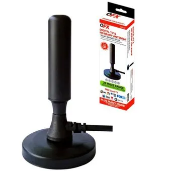 QFX ANT-23 HDTV Indoor Antenna  Magnetic Base  360 Degrees Reception