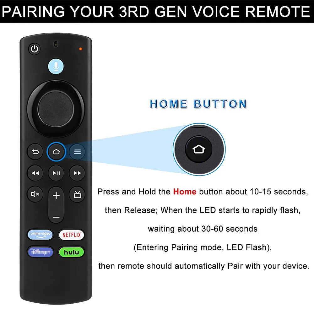 Replacement Voice Smart Remote Controllers for Amazon Fire TV Stick 3rd Gen Fire TV Cube Fire TV Stick Lite 4K Home Appliance