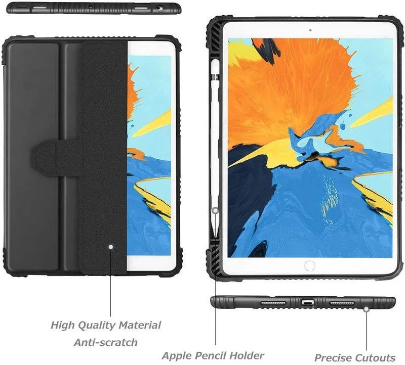 Rugged Smart Cover Kratos Case for iPad 10.2"(9th/8th/7th Gen)