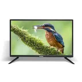 Samtonic 61 cm (24 inches) HD Ready LED TV | Powerful Audio Box Speakers | with HDMI & USB Ports (Black, 2024 Model)