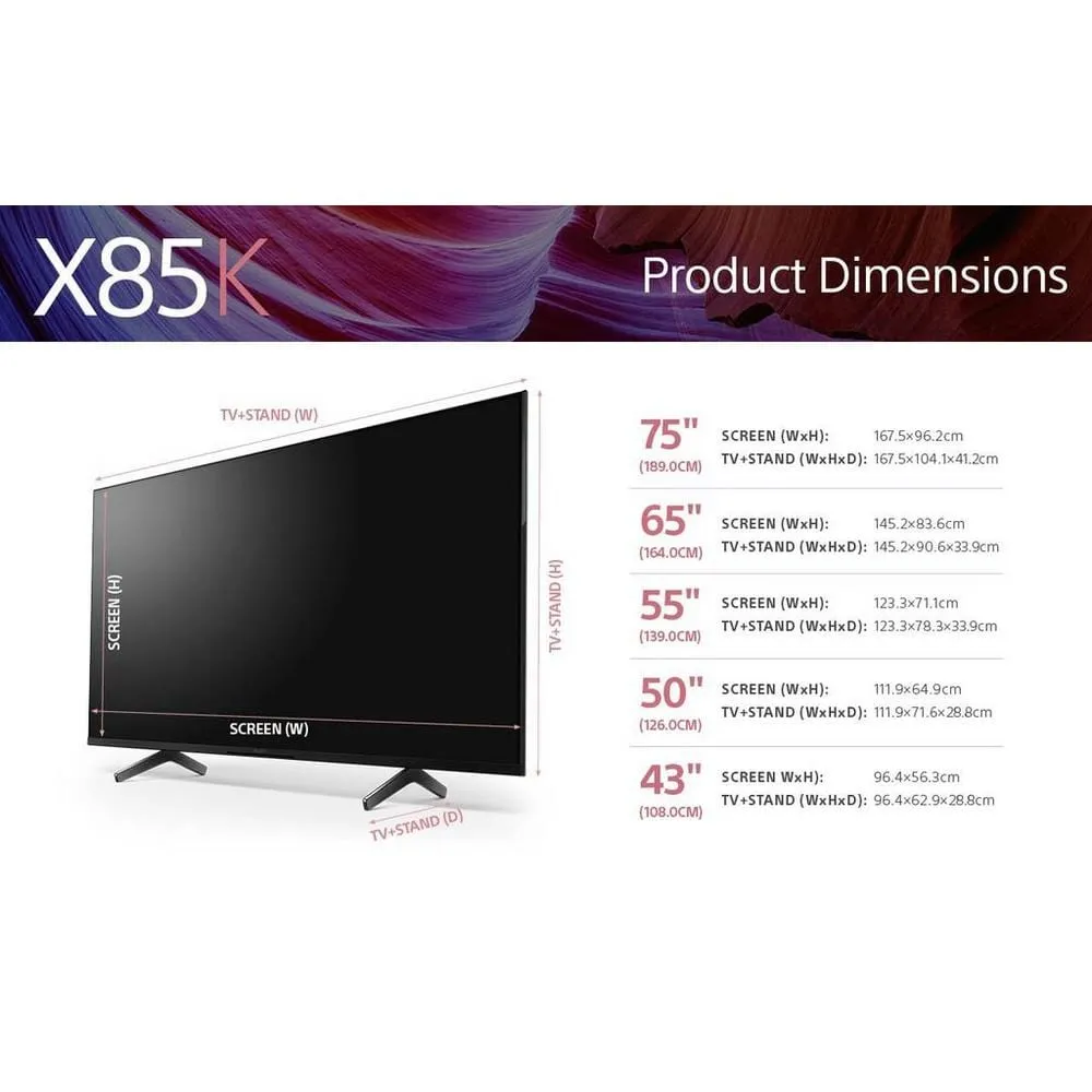 Sony KD55X85KU 55" 4K Ultra HD HDR Google TV