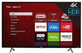 TCL 49" Class 4K Ultra HD (2160P) Roku Smart LED TV (49S405)