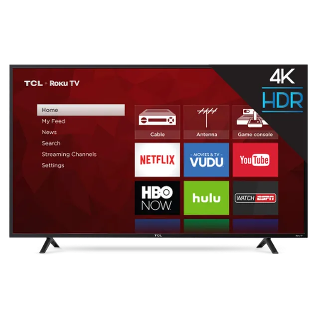 TCL 65" Class 4K (2160P) HDR Roku Smart LED TV (65S401)