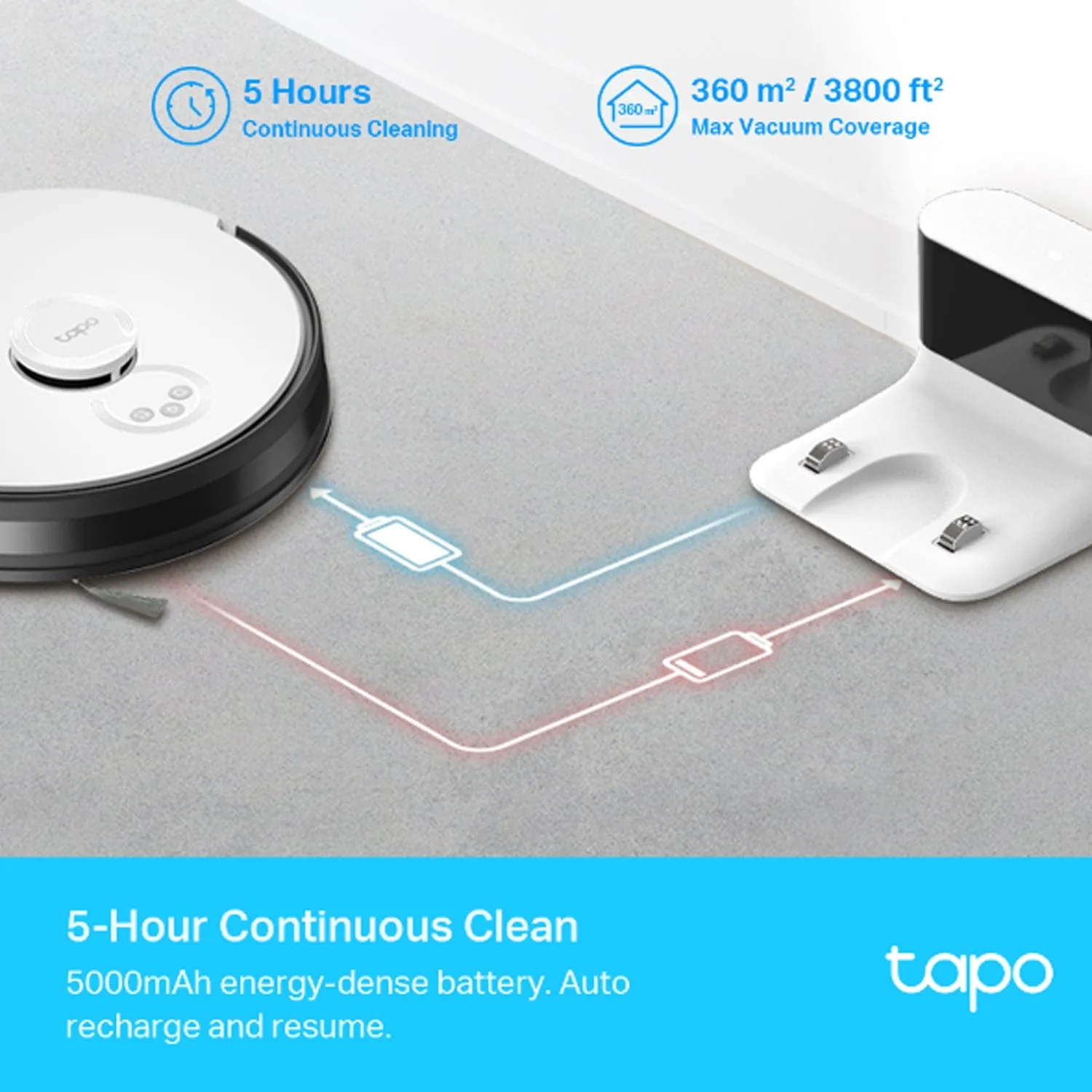 TP-Link Tapo RV30 LiDAR Navigation Robot Vacuum & Mop