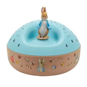 Trousselier Night Light- Star Projector with Music- Peter Rabbit