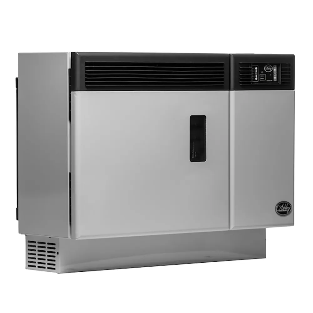 US Stove AP5000 Wall Mount Pellet Stove Direct Vent 1,000 sq. ft. 24,000 BTU 28 lb Hopper and Remote New