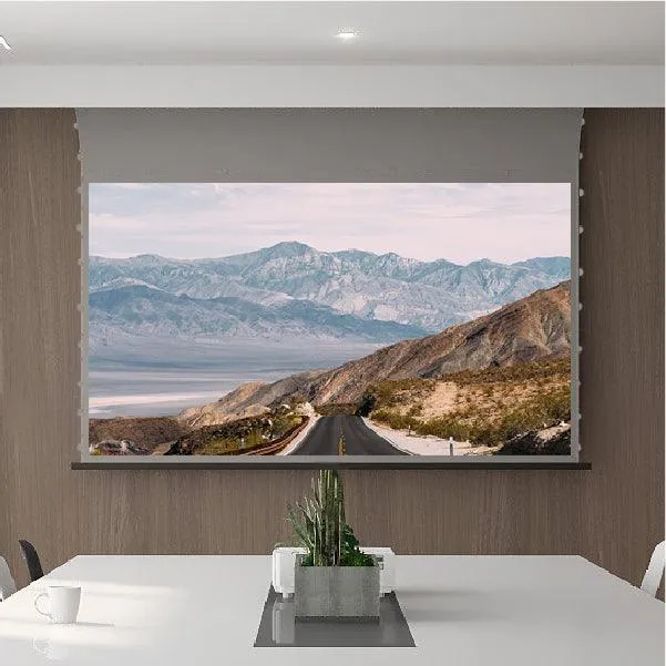 VIVIDSTORM 3D ALR Slimline Motorized Tension 3D(high gain) Obsidian Long Throw ALR Projector screen