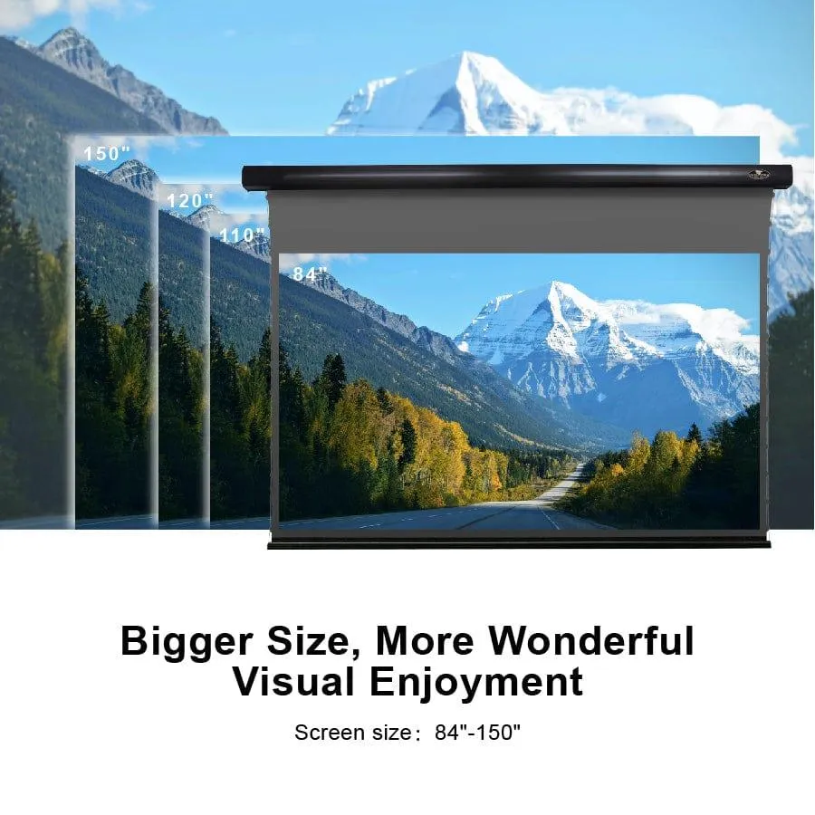 VIVIDSTORM 3D ALR Slimline Motorized Tension 3D(high gain) Obsidian Long Throw ALR Projector screen