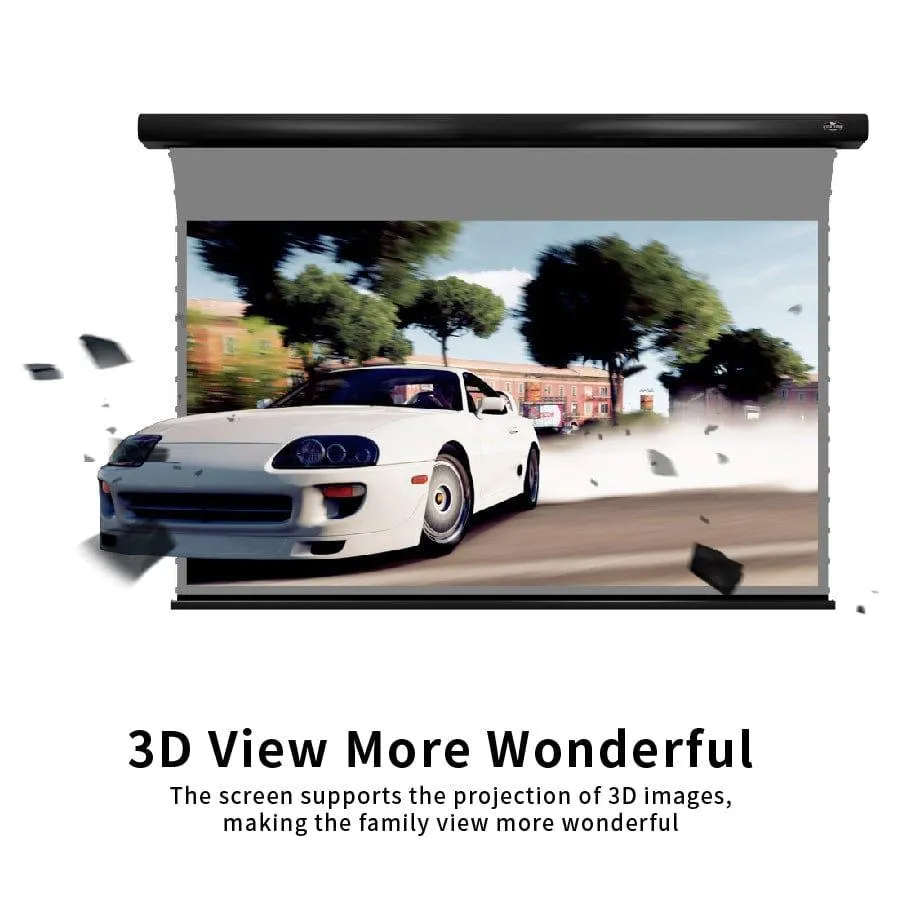 VIVIDSTORM 3D ALR Slimline Motorized Tension 3D(high gain) Obsidian Long Throw ALR Projector screen