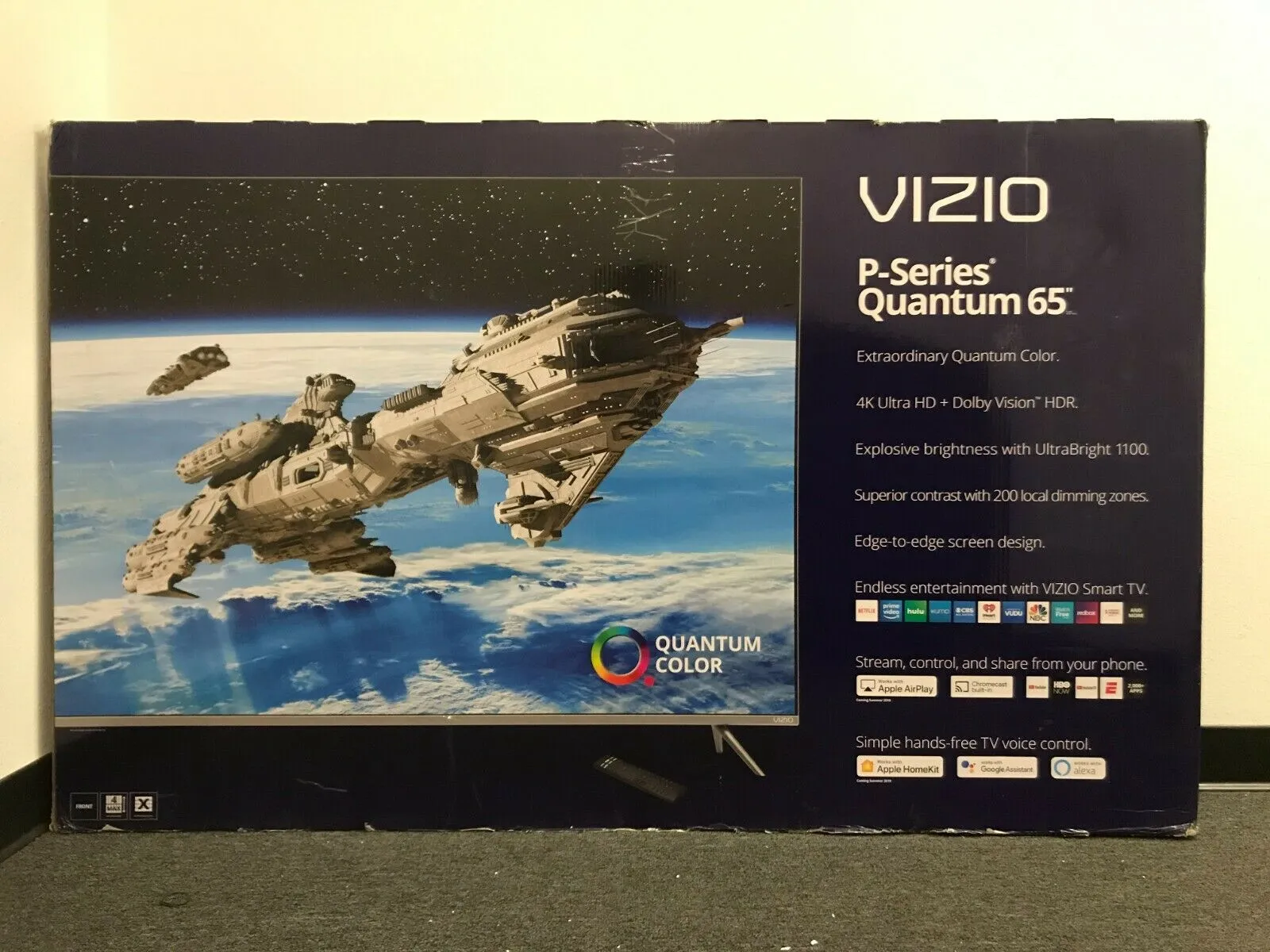 VIZIO P-Series Quantum 65" Class 4K HDR Smart TV | P659-G1 |Open Box | Local pick-up in Los Angeles area CANNOT SHIP!